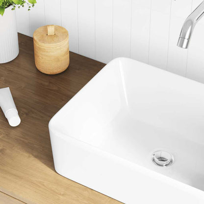 Waschbecken 40 x 30 x 13 cm Keramik Weiß