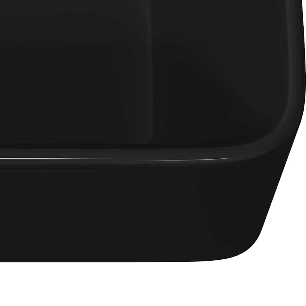 Waschbecken 40 x 30 x 13 cm Keramik Schwarz