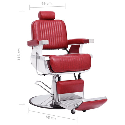 Friseurstuhl Rot 68x69x116 cm Kunstleder