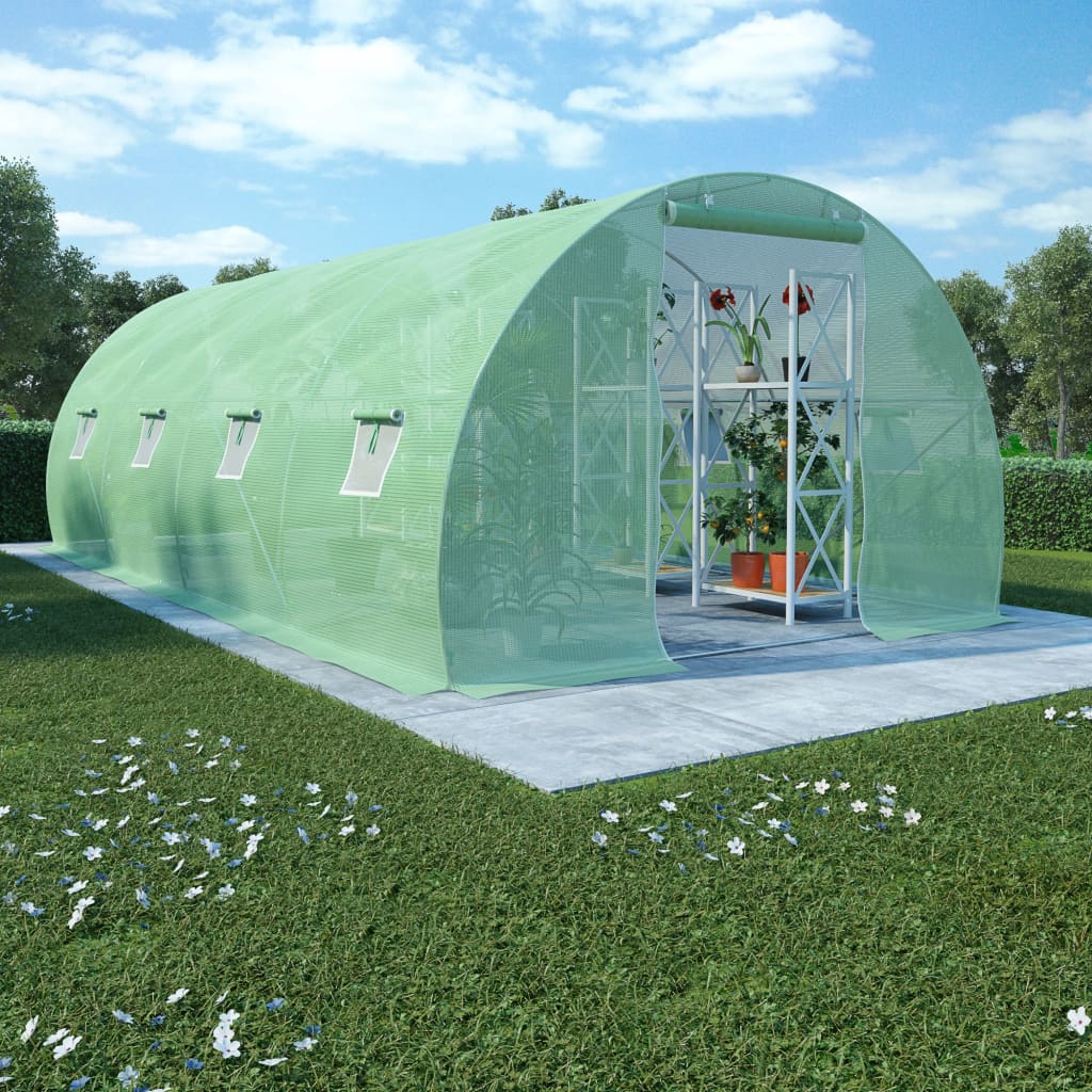 drivhus 18m² 600x300x200 cm