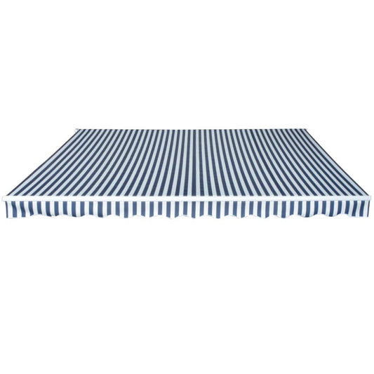 Gelenkarmmarkise 450 cm Blau/Weiß
