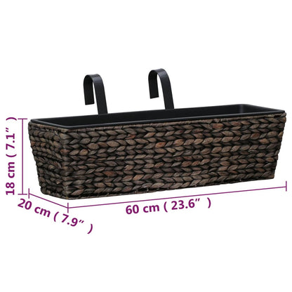 Pflanzkübel 2 Stk. Wasserhyazinthe Braun