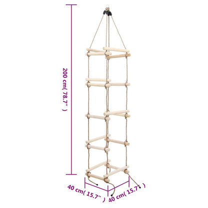 Kinder-Strickleiter 200 cm Holz