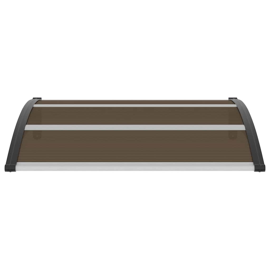 Vordach Schwarz 120x100 cm PC