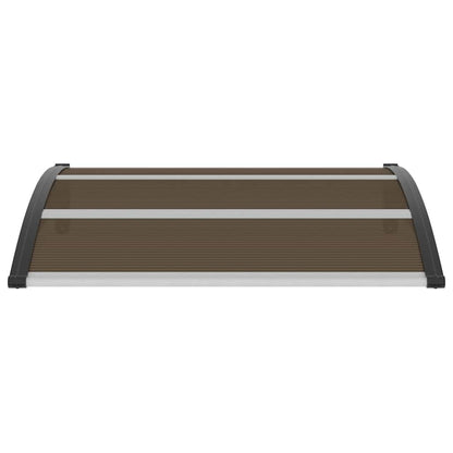 Vordach Schwarz 120x100 cm PC