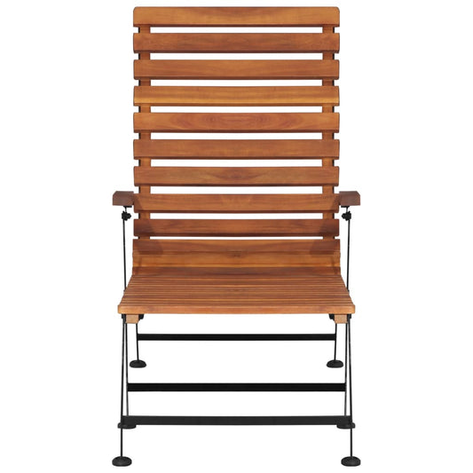 Outdoor Liegestuhl Akazienholz Massiv