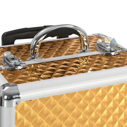 Kosmetikkoffer 35×29×45 cm Golden Aluminium