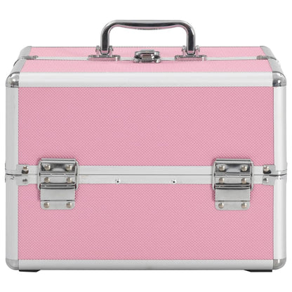 Kosmetikkoffer 22x30x21 cm Rosa Aluminium