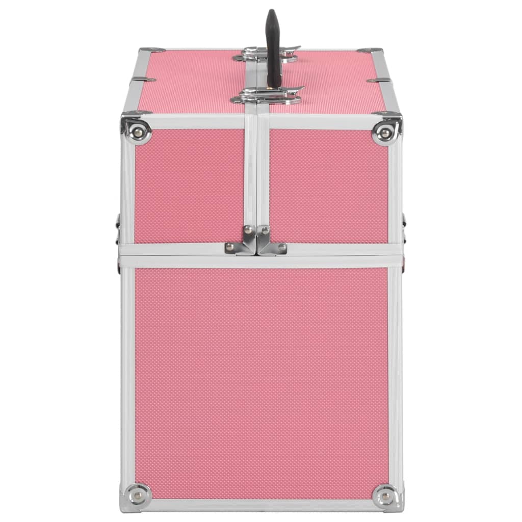 Kosmetikkoffer 38x23x34 cm Rosa Aluminium