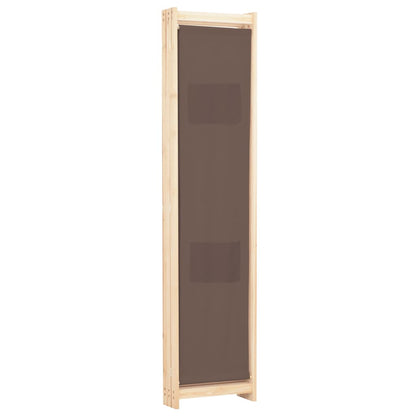 3-delt rumdeler brun 120 x 170 x 4 cm stof