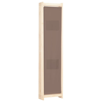 5-delt rumdeler brun 200 x 170 x 4 cm stof