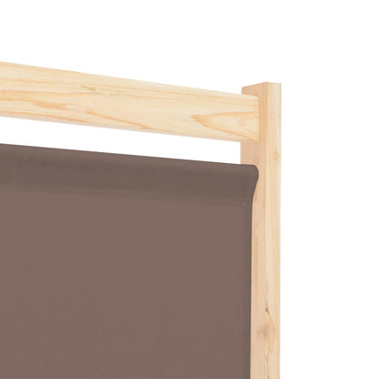 5-delt rumdeler brun 200 x 170 x 4 cm stof