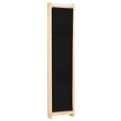 3-delt rumdeler sort 120 x 170 x 4 cm stof