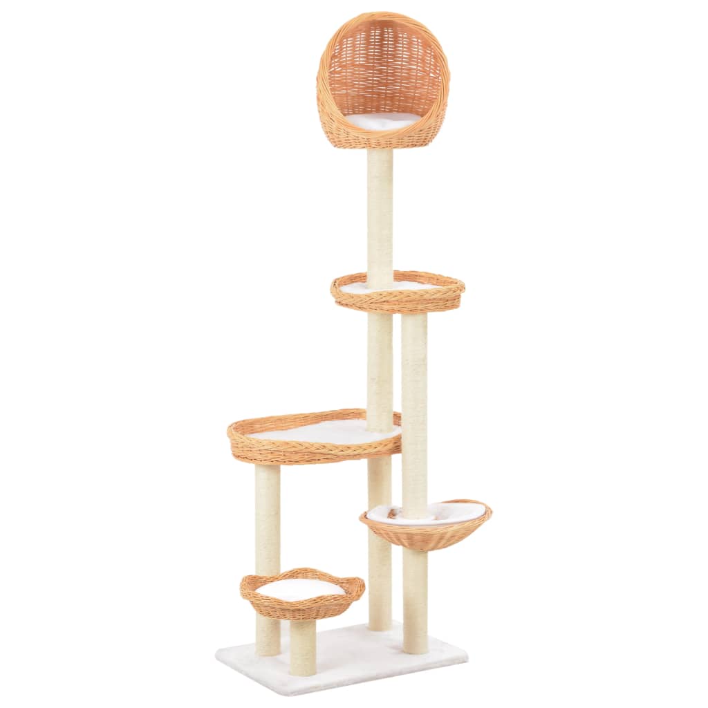 Kattekradsestolpe Sisal Naturpiletræ