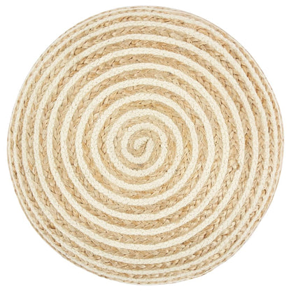 Handgefertigter Sitzpuff 45 x 30 cm Jute