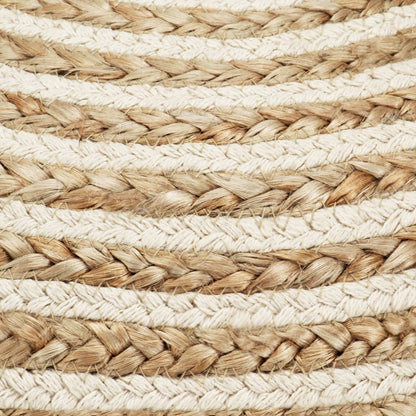 Handgefertigter Sitzpuff 45 x 30 cm Jute