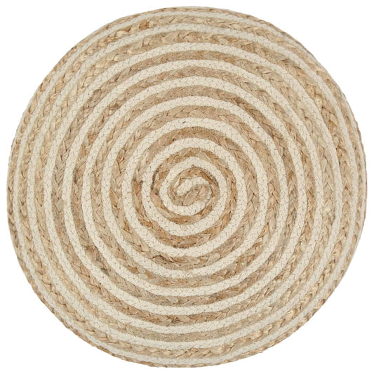 Handgefertigter Sitzpuff 40 x 45 cm Jute
