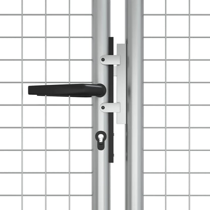 Gartentor Verzinkter Stahl 415 x 125 cm Silber