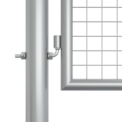 Gartentor Verzinkter Stahl 415 x 125 cm Silber