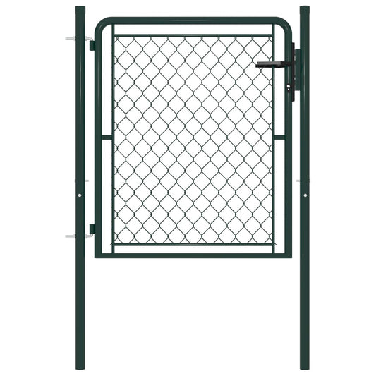 Gartentor Stahl 100 x 75 cm Grün