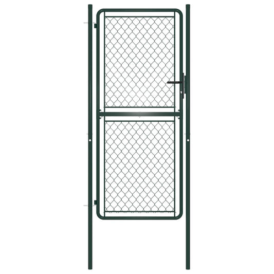 Gartentor Stahl 100×175 cm Grün