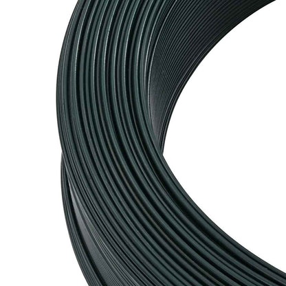Zaun-Bindedraht 250 m 2,3/3,8 mm Stahl Schwarzgrün