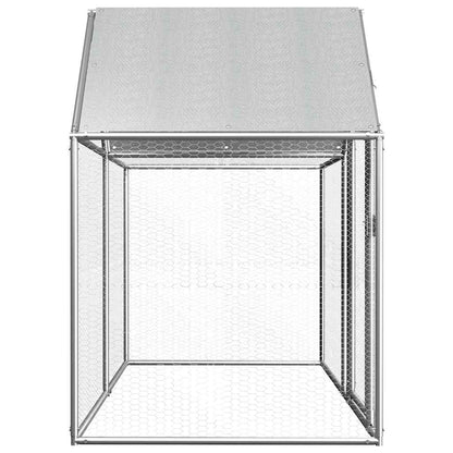 Hühnerstall 2x1x1,5 m Verzinkter Stahl