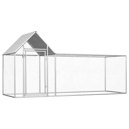 Hühnerstall 3x1x1,5 m Verzinkter Stahl