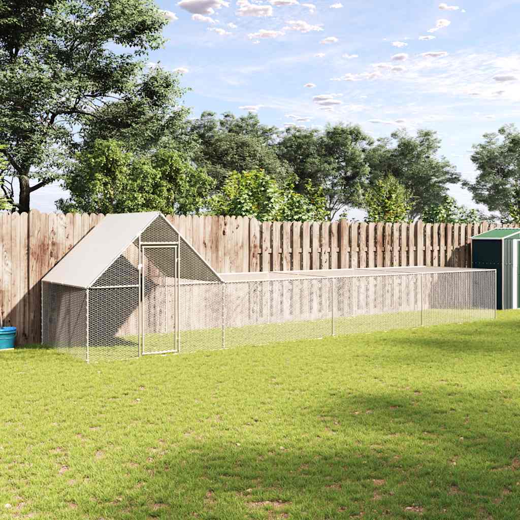 Hühnerstall 8x2x2 m Verzinkter Stahl