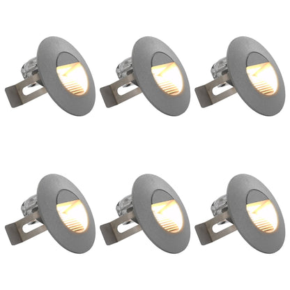 Außenwandleuchten 6 Stk. LED 5 W Silbern Rund