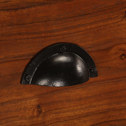 Sideboard 115x35x86 cm Massivholz Akazie