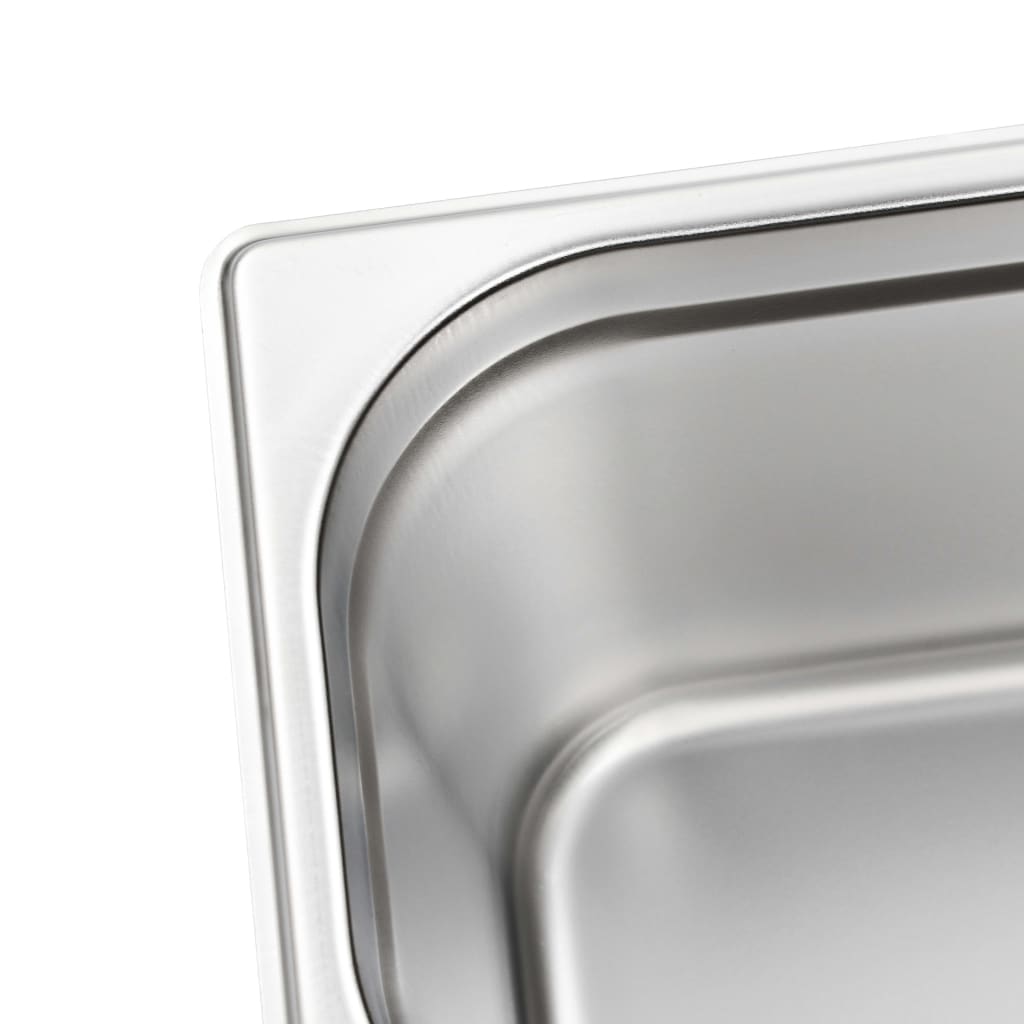Gastronormbehälter 4 Stk. GN 1/3 200 mm Edelstahl