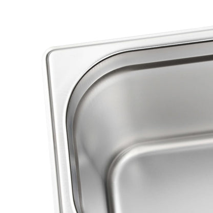 Gastronormbehälter 4 Stk. GN 1/3 200 mm Edelstahl