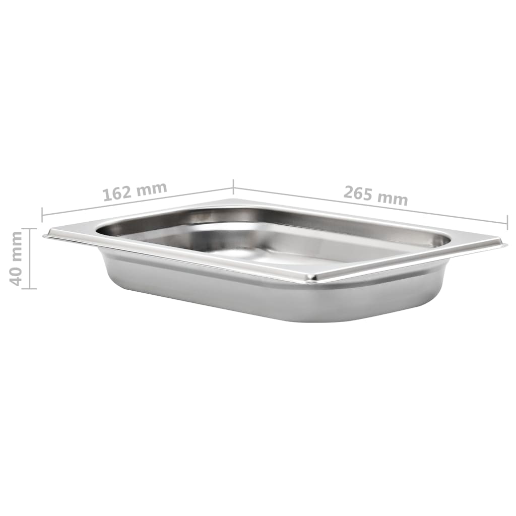 Gastronormbehälter 12 Stk. GN 1/4 40 mm Edelstahl