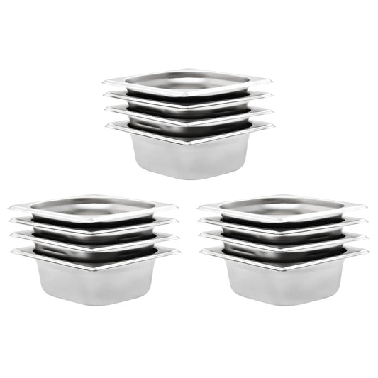 Gastronormbehälter 12 Stk. GN 1/6 65 mm Edelstahl