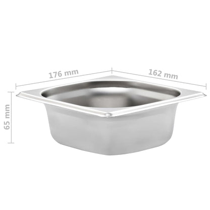 Gastronormbehälter 12 Stk. GN 1/6 65 mm Edelstahl