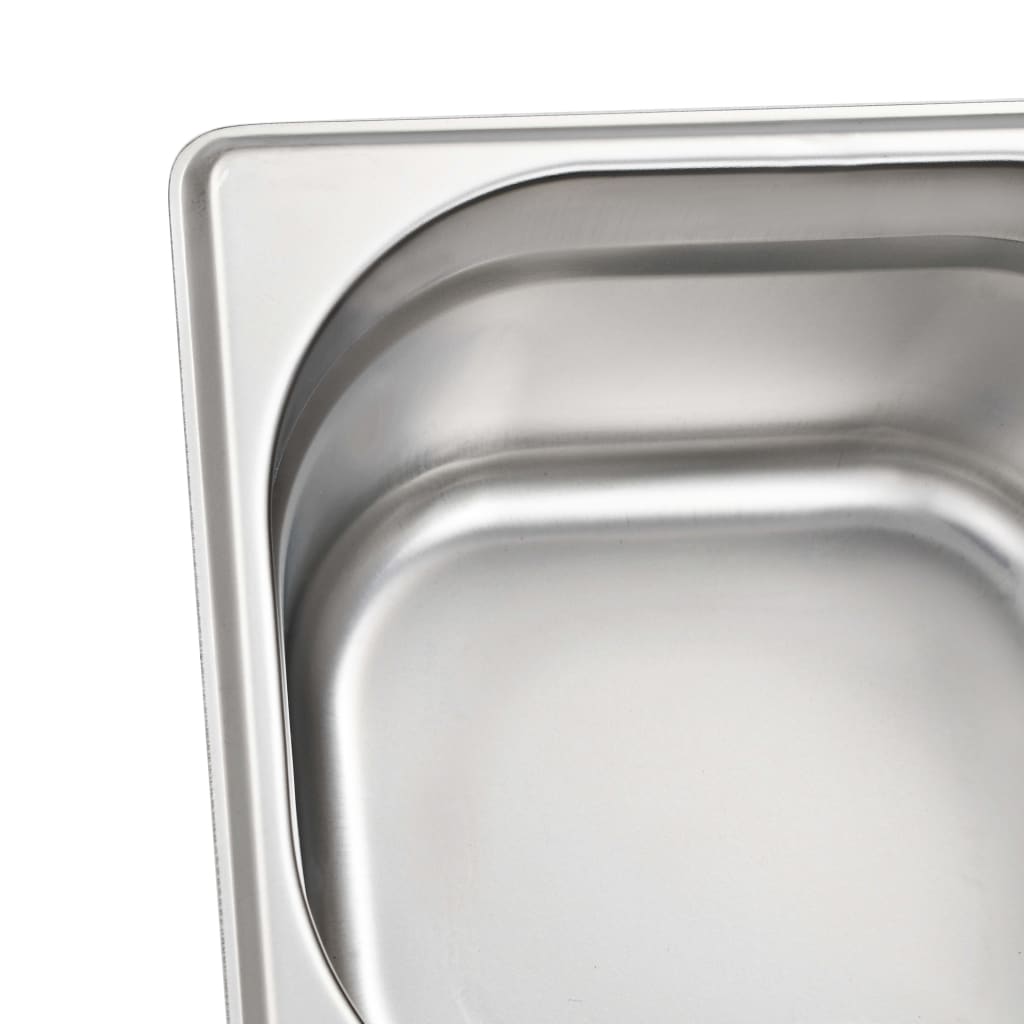Gastronormbehälter 12 Stk. GN 1/6 100 mm Edelstahl