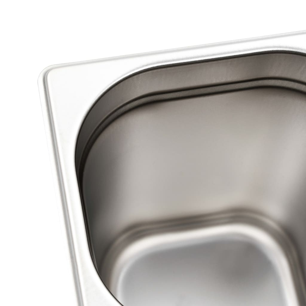 Gastronormbehälter 8 Stk. GN 1/6 200 mm Edelstahl
