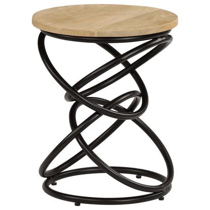 Sidebord mango massivt træ 40×50 cm