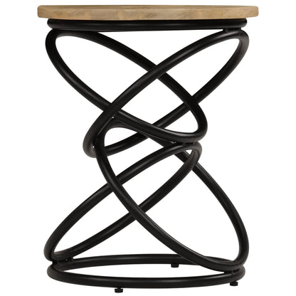Sidebord mango massivt træ 40×50 cm