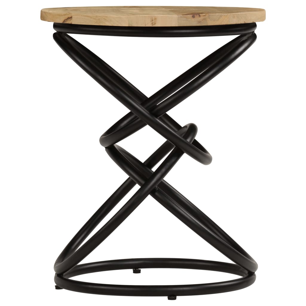 Sidebord mango massivt træ 40×50 cm