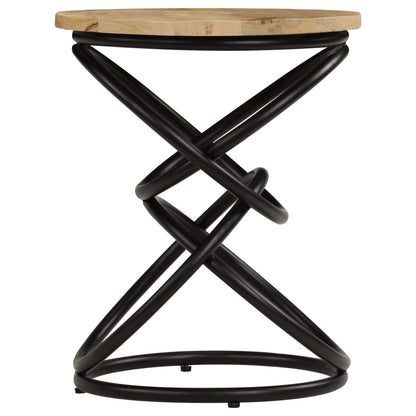 Sidebord mango massivt træ 40×50 cm
