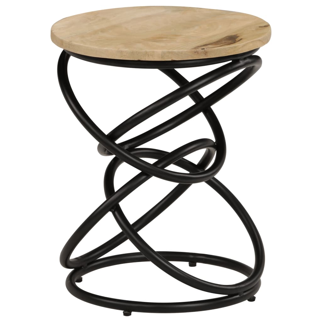 Sidebord mango massivt træ 40×50 cm