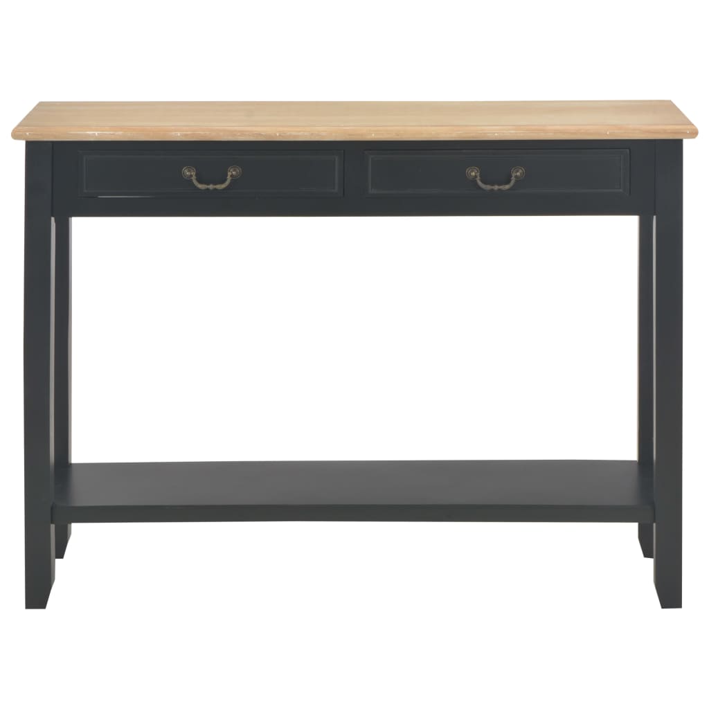 Konsolentisch Schwarz 110 x 35 x 80 cm Holz