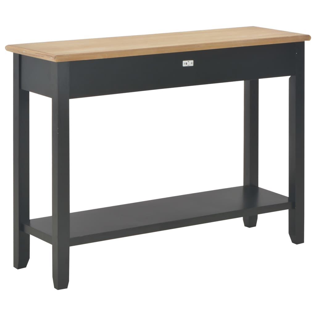 Konsolentisch Schwarz 110 x 35 x 80 cm Holz