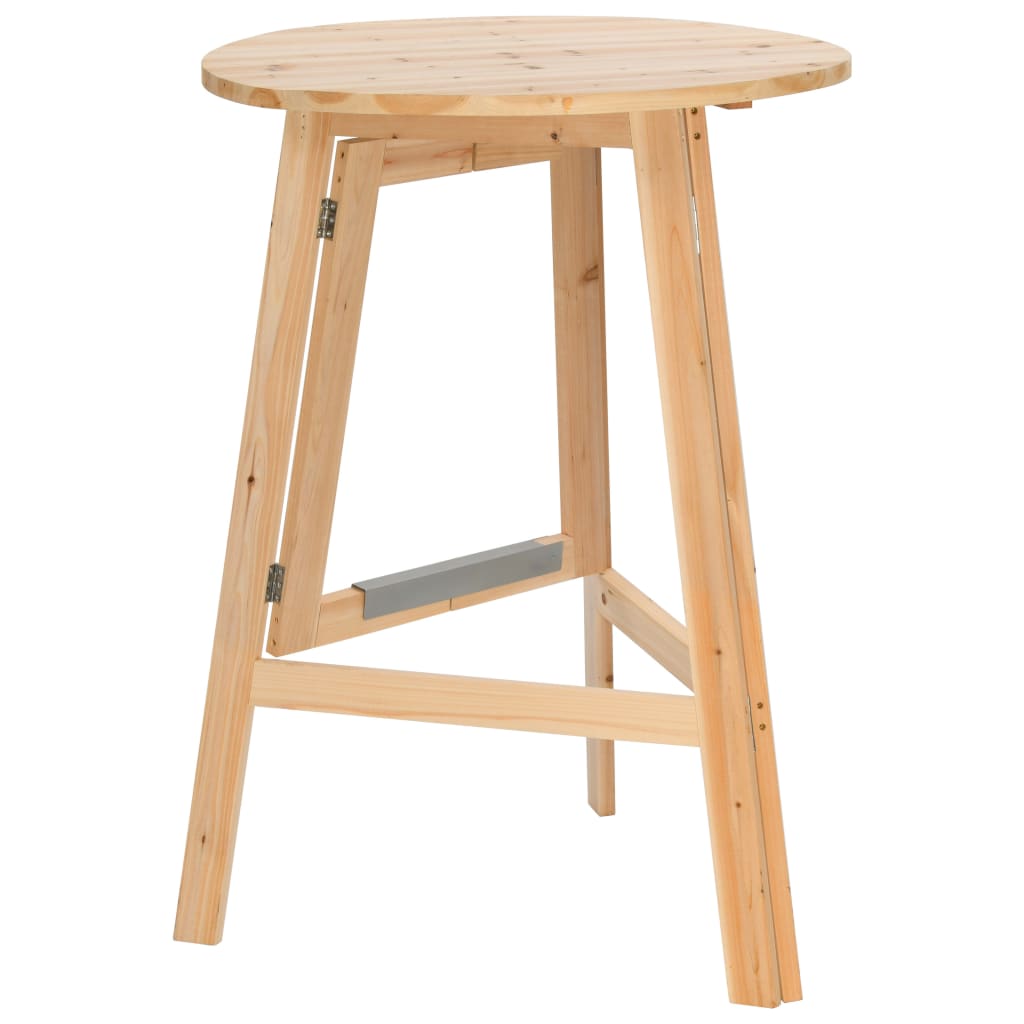 Klappbarer Bartisch 78 cm Tannenholz