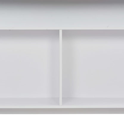 Bartisch mit 2 Tischplatten Weiß 130x40x120 cm