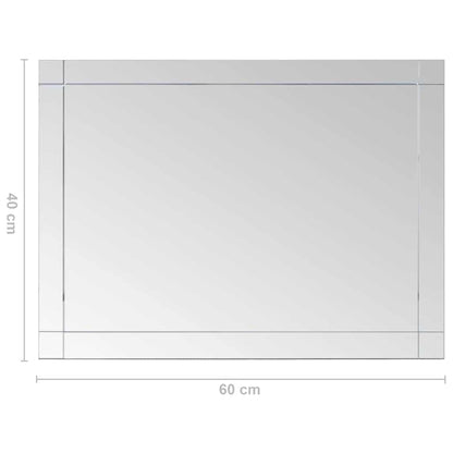 Wandspiegel 60x40 cm Glas