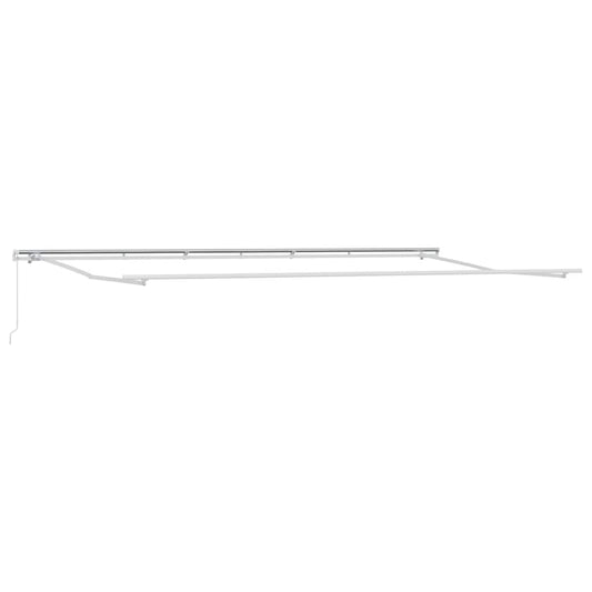 Markise Weiß 6 x 3 m Metall