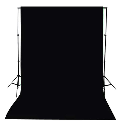 Fotohintergrund ohne Ständer Baumwolle Schwarz 300x300 cm